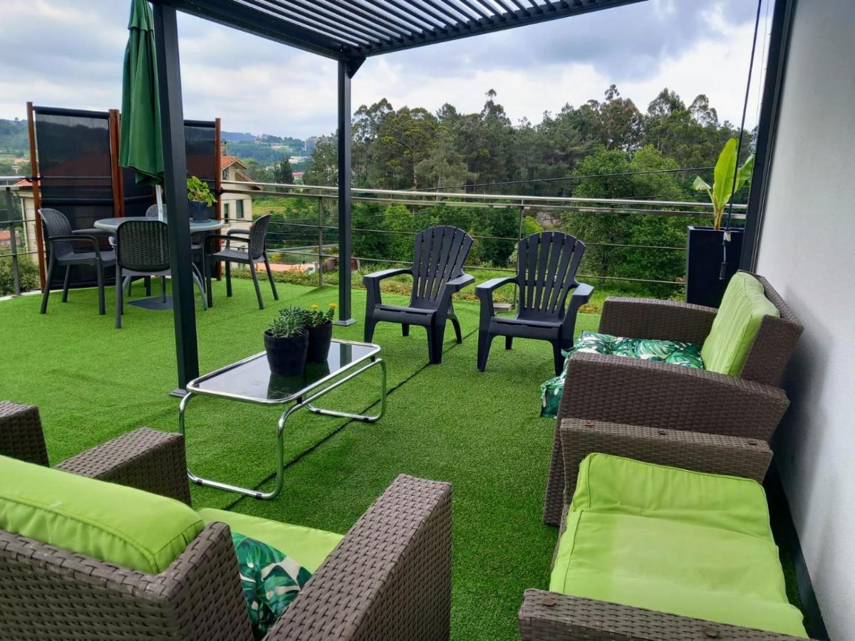 Апартаменты Casa Rocha Velha Con Terraza Y Piscina Particular Сантьяго-де-Компостела Экстерьер фото