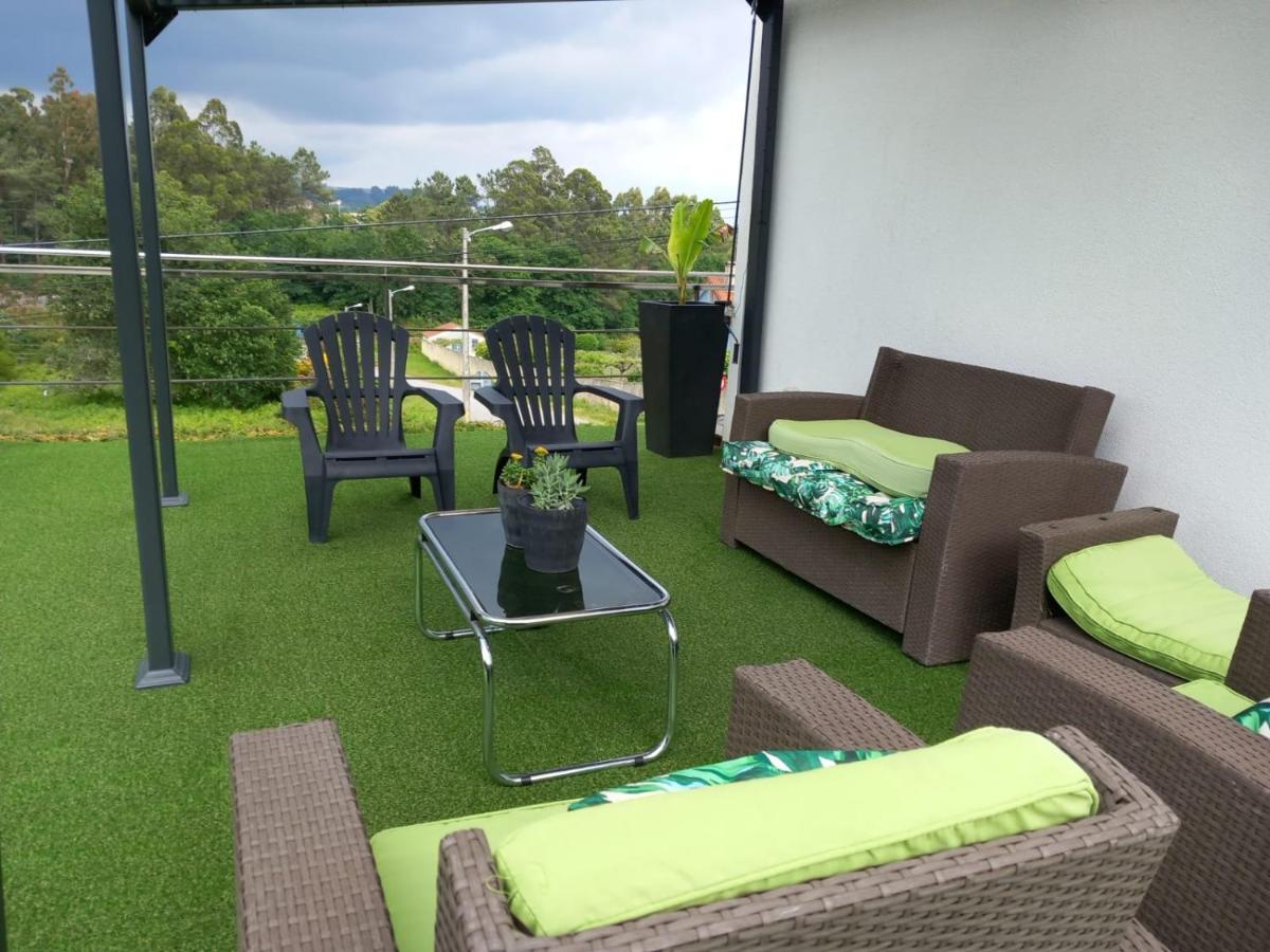 Апартаменты Casa Rocha Velha Con Terraza Y Piscina Particular Сантьяго-де-Компостела Экстерьер фото